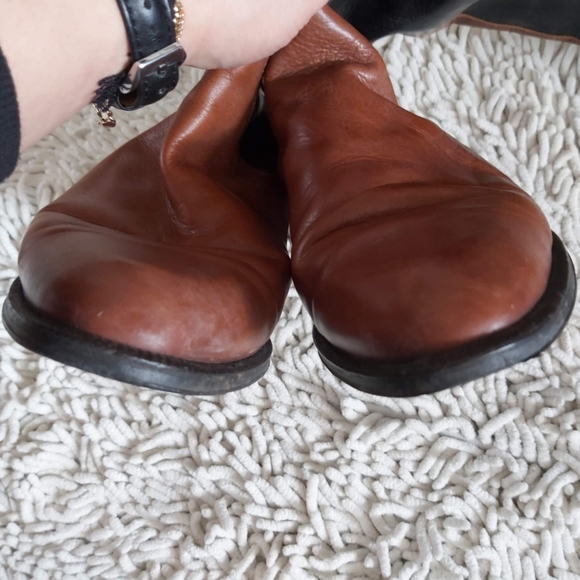 Ruggeri brown & black leather tall boots- size 38 - Picture 6 of 11